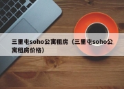 三里屯soho公寓租房（三里屯soho公寓租房价格）