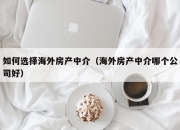 如何选择海外房产中介（海外房产中介哪个公司好）