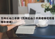 万州北山二手房（万州北山二手房老棉花地是哪年修建）