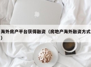 海外房产平台获得融资（房地产海外融资方式）
