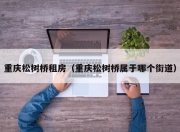 重庆松树桥租房（重庆松树桥属于哪个街道）
